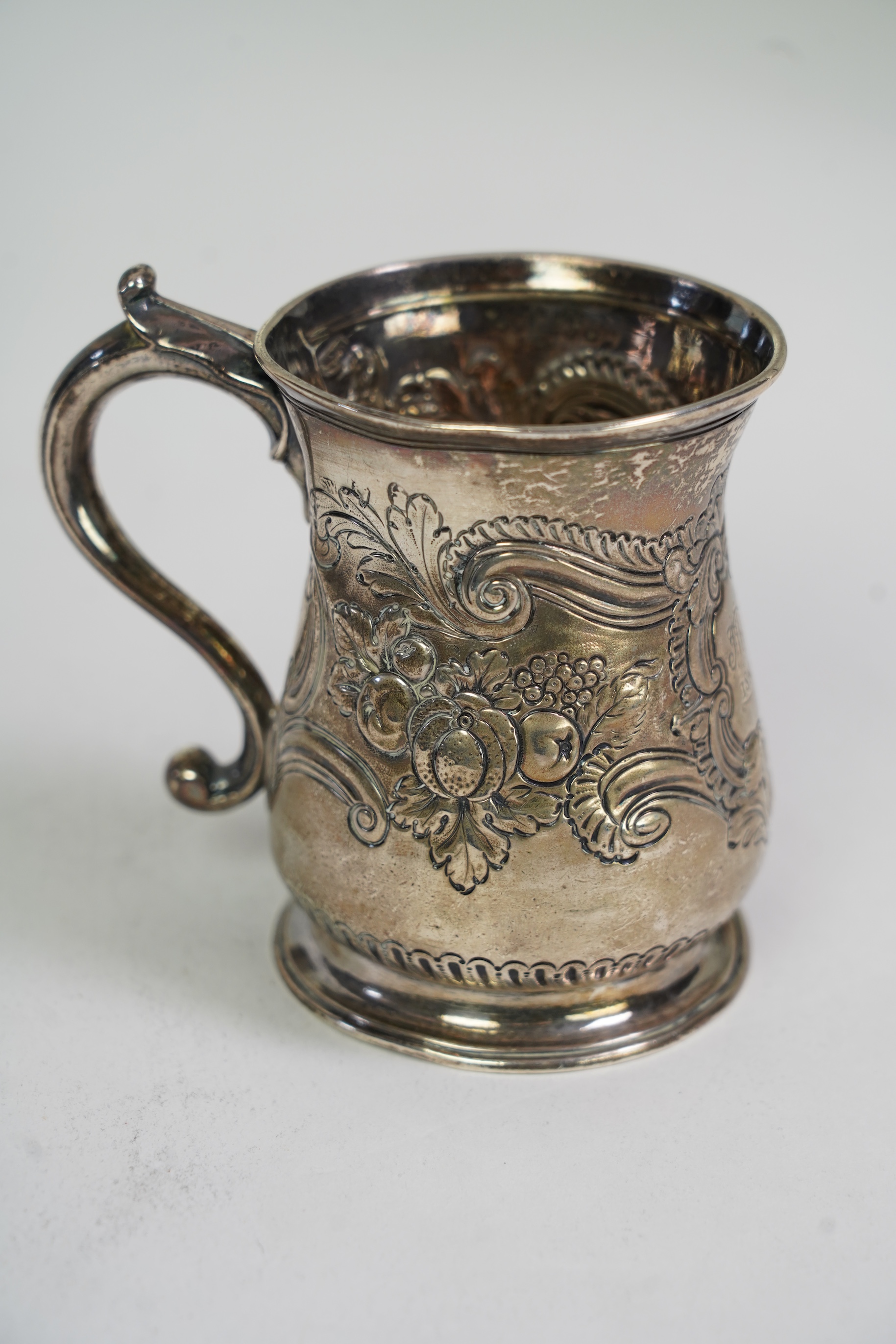 A George II Irish silver baluster mug, by Samuel Walker